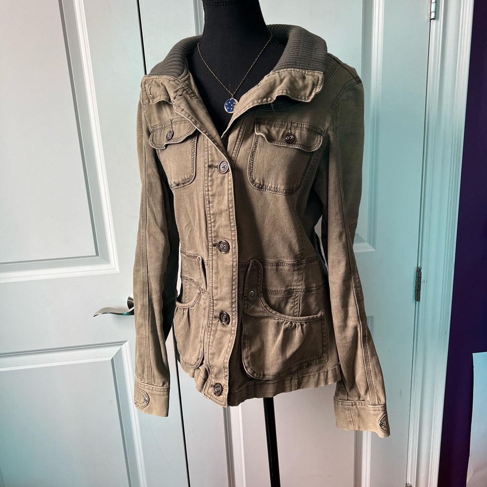 Women's Khaki Utility Jacket